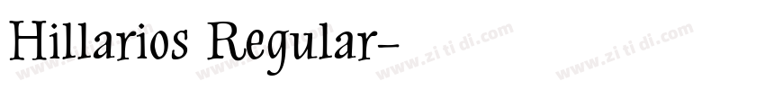 Hillarios Regular字体转换